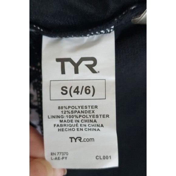 NWT Ladies TYR Durafast Lite Bk/Gray Emerald Lake 2in1 Tankini Top UPF 50+Size S - Picture 7 of 13